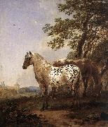 BERCHEM, Nicolaes Landscape with Two Horses oil painting picture wholesale